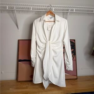 Long Sleeve White Button Down